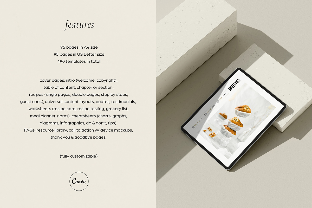 Cookbook / Recipe eBook for Canva, a Magazine Template by Wildnun Studio (Photo 3 of 20)