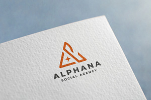 Alphana Abstract A Logo, a Branding & Logo Template by Design_Planet
