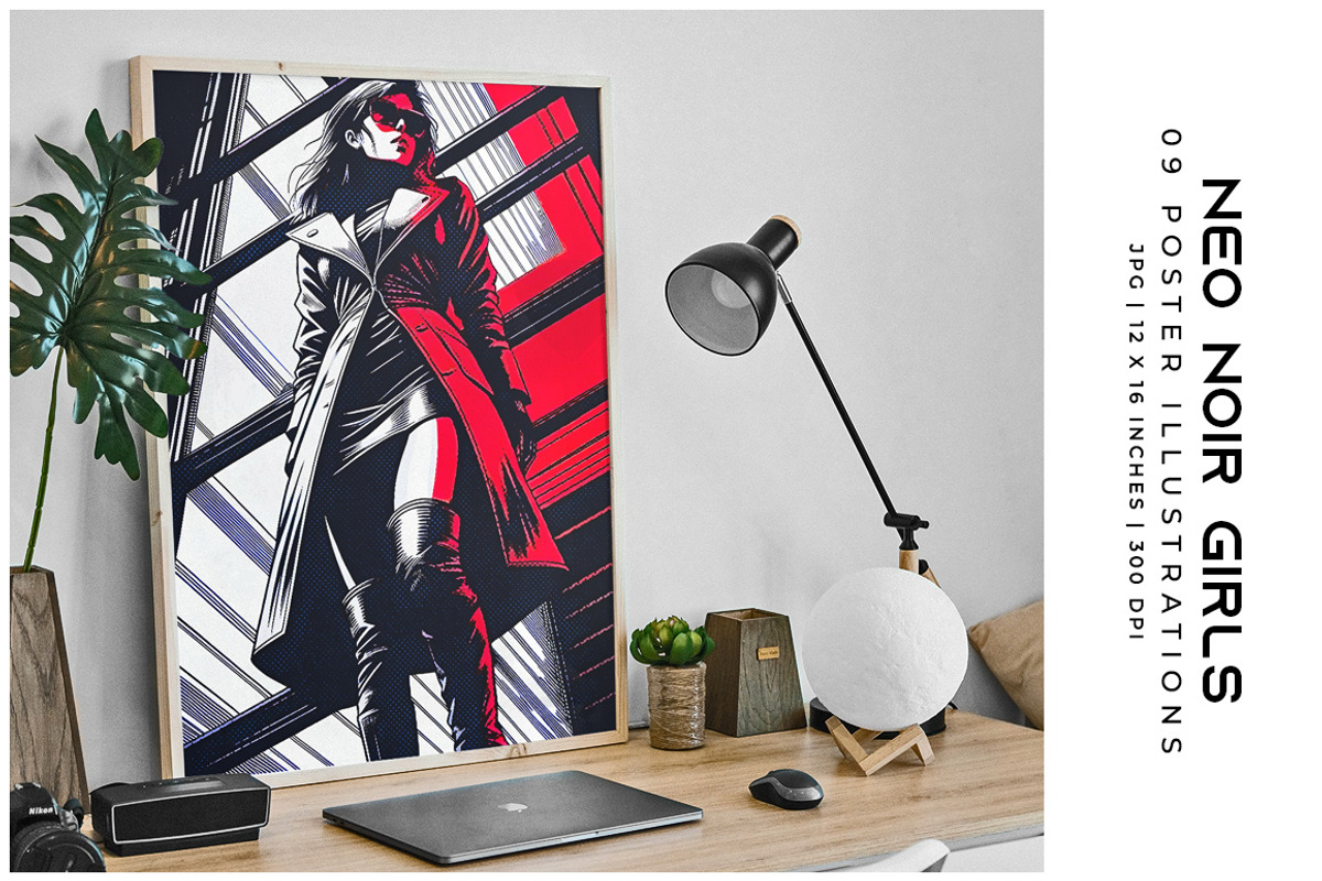 Neo Noir Girls, a Person Illustration by Digital Art Creations (Photo 8 of 8)