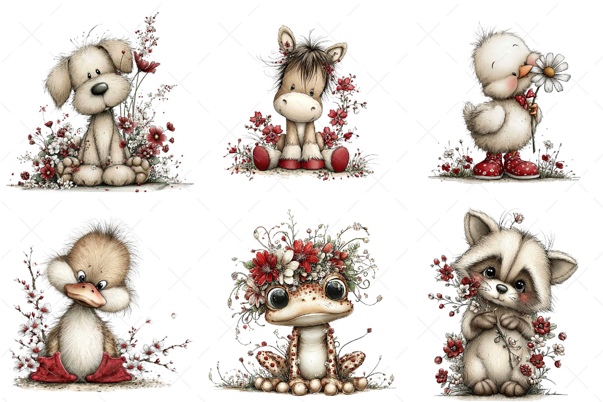 Spring Animals Clipart Png Bundle, an Illustration by Craft Nest (Photo 8 of 8)