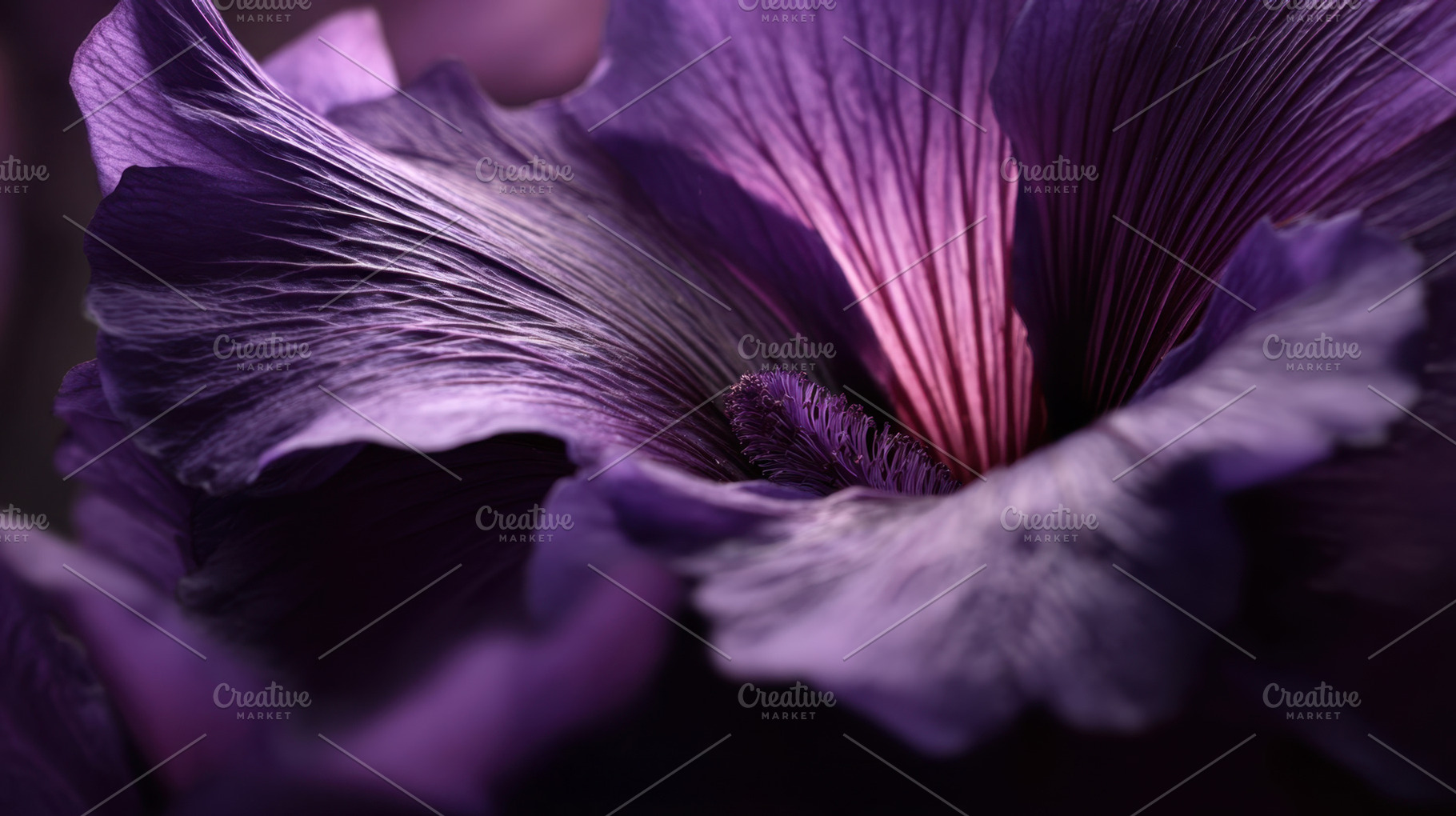 Vibrant purple flower close-up, a Photo by Beautiful things