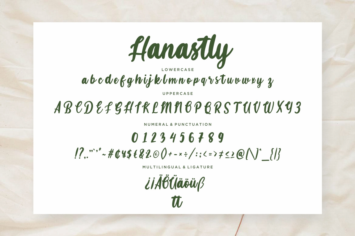 Hanastly Bold Business Font preview 7