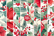 Floral Berries Digital Paper Pack, a Pattern Graphic by Happy Creators Co. (Thumbnail 2 of 8)