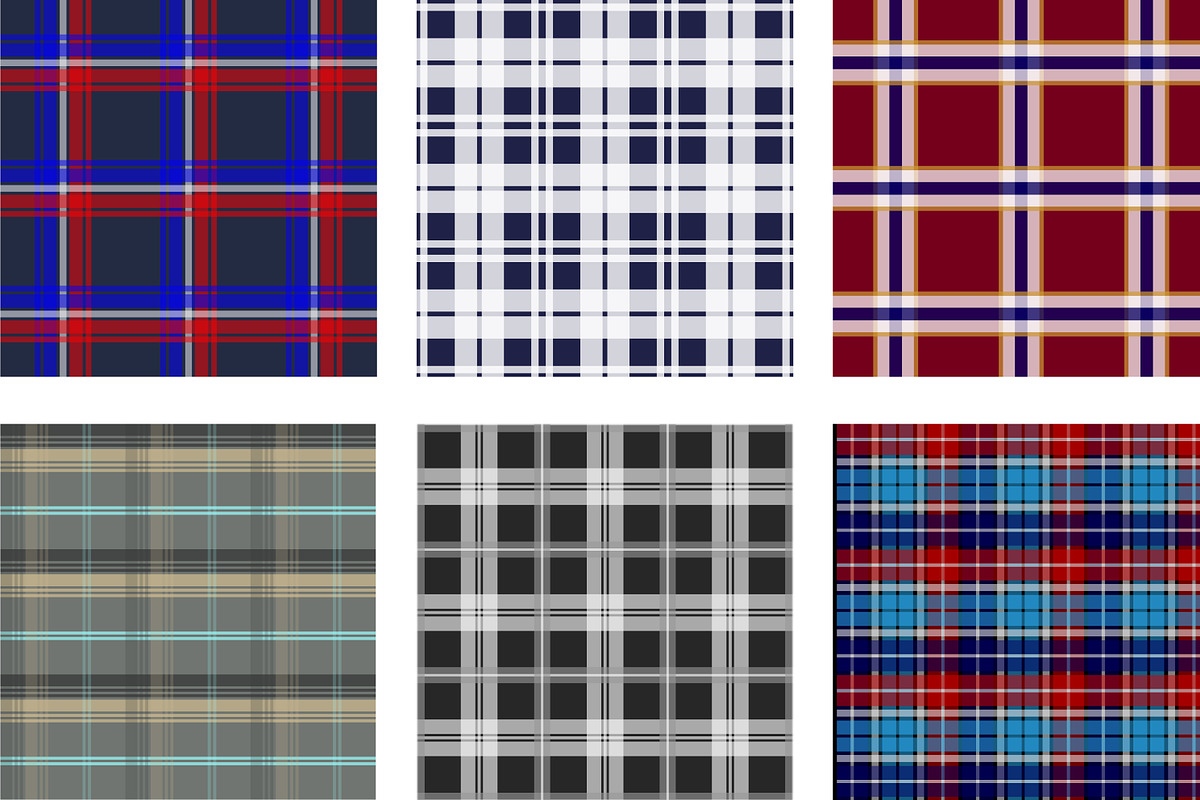 seamless plaid flannel pattern, a Pattern Graphic by Brainware Graphic (Photo 4 of 9)