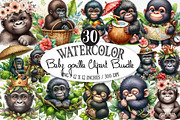 Baby Gorilla Clipart, an Illustration by Designking (Thumbnail 1 of 5)