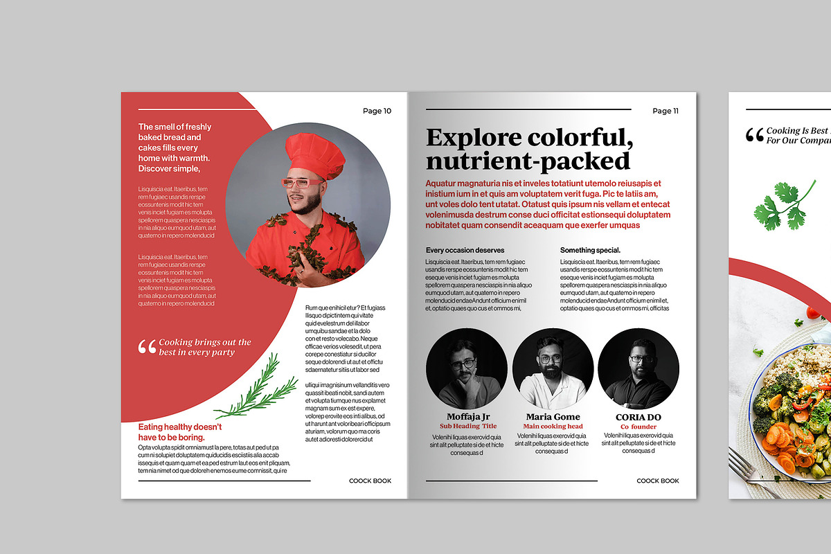Cook Book Brochure Template preview 6