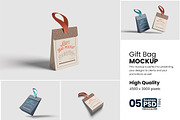Gift Bag Mockup For Branding, an Advertising Mockup by bimockup (Thumbnail 1 of 6)