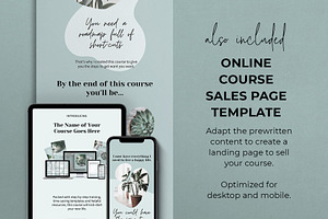 Online Course Canva Template Bundle