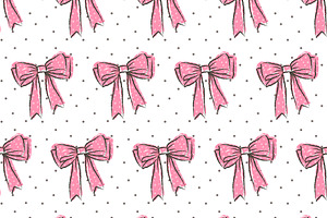 Cute Vector Hand Drawn Bows