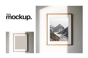 Frame Mockup #503, Brown Portrait, a Print Template by Kzara Visual Concepts
