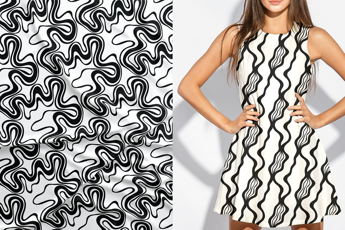 30 abstract wavy patterns, a Pattern Graphic by pineart
