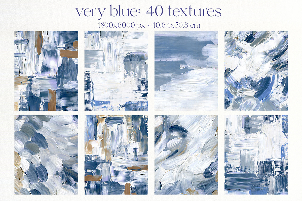 VERY PERI & BLUE abstract textures, a Texture Graphic by Yuliya Derbisheva (Photo 9 of 14)
