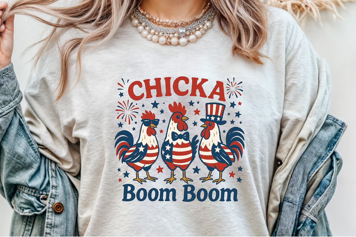 Patriotic Chicken USA 4th of July Me, an Illustration by Sublimation Artist (Photo 6 of 9)