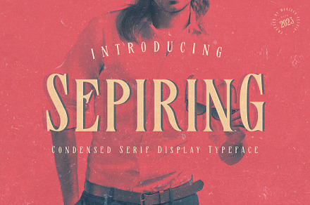 Sepiring - Condensed Typeface