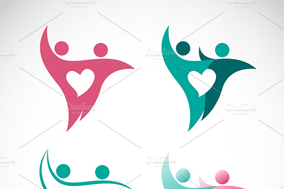 Vector Image Of People And Heart