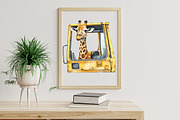 Cute Construction Watercolor Clipart, an Illustration by Libby Wishes (Thumbnail 7 of 7)
