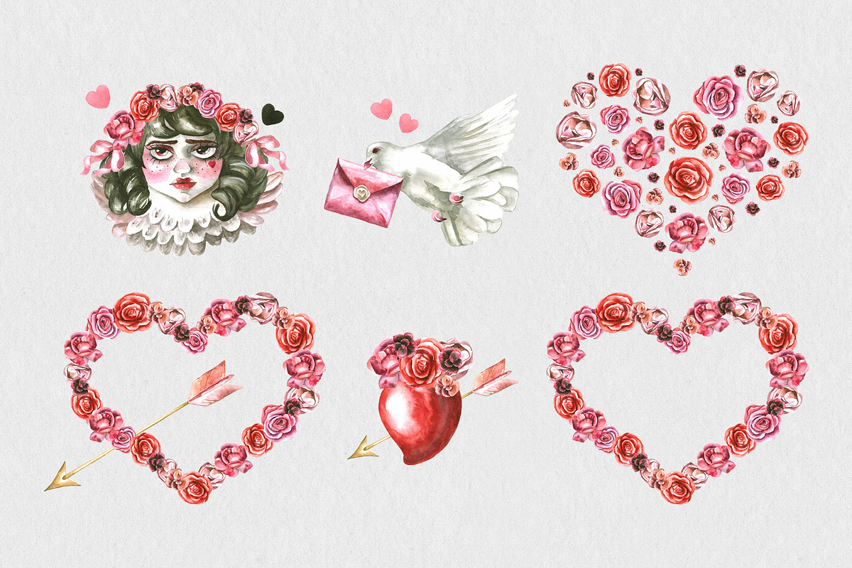 Strange Romance - Romantic Clipart, a Seasonal Illustration by foxsong (Photo 8 of 17)
