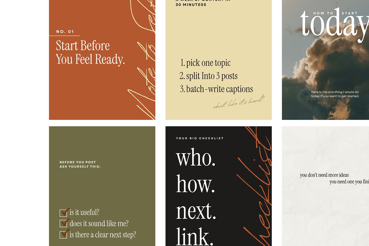 FOLIO | Canva Instagram Templates, a Social Media Template by Small Studio (Photo 6 of 6)