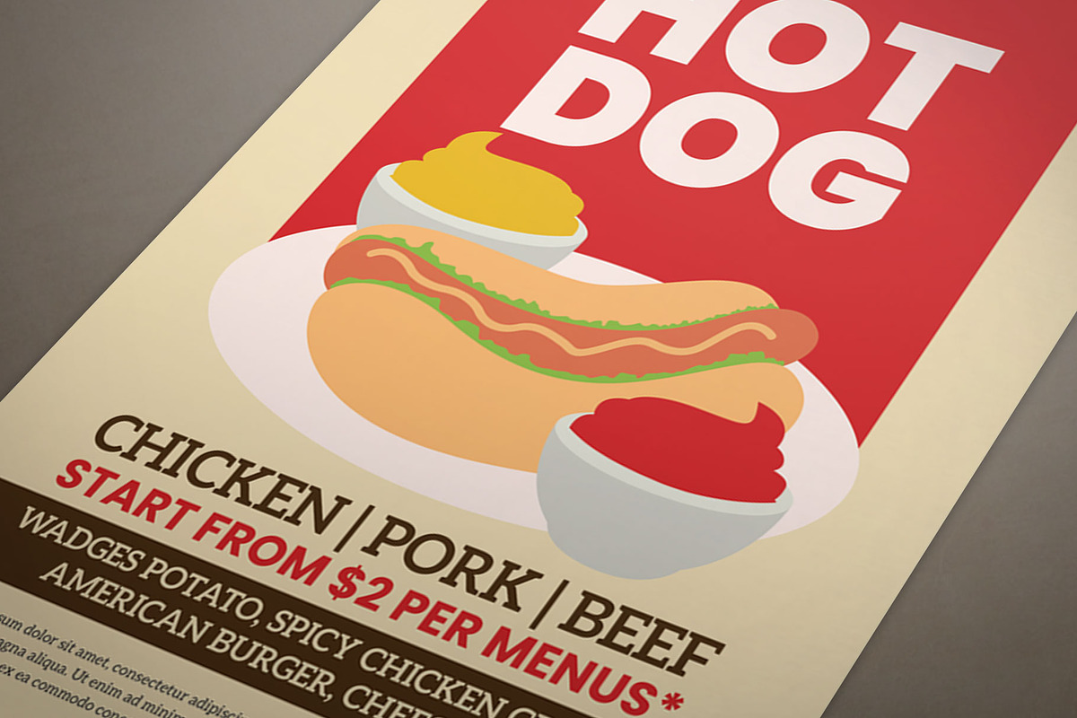 Hot Dog Flyer, a Flyer Template by Graphr (Photo 3 of 3)