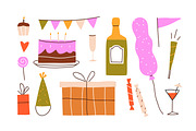 Happy birthday cards designs set, an Object Illustration by Good Studio (Thumbnail 3 of 17)