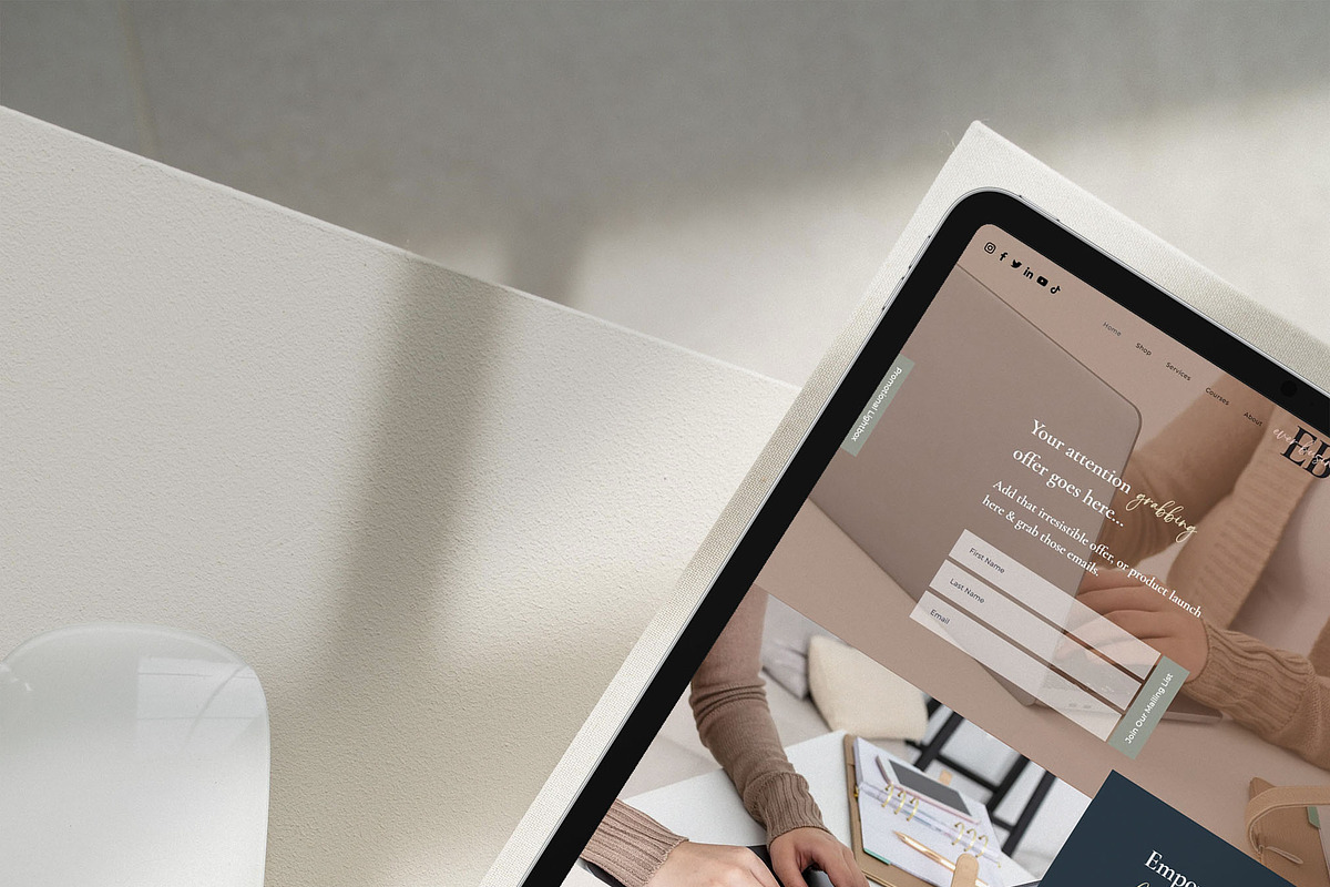 EverBusiness Wix Website Template, a Wix Template by Girl Boss From Home (Photo 2 of 7)