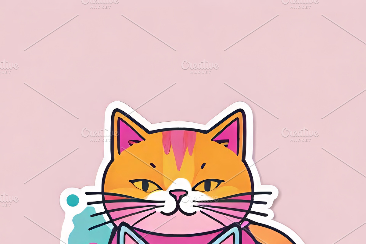 Cute Kawaii Cats & Bunny Bundle, an Illustration by ETARA by Mea Hau (Photo 3 of 10)