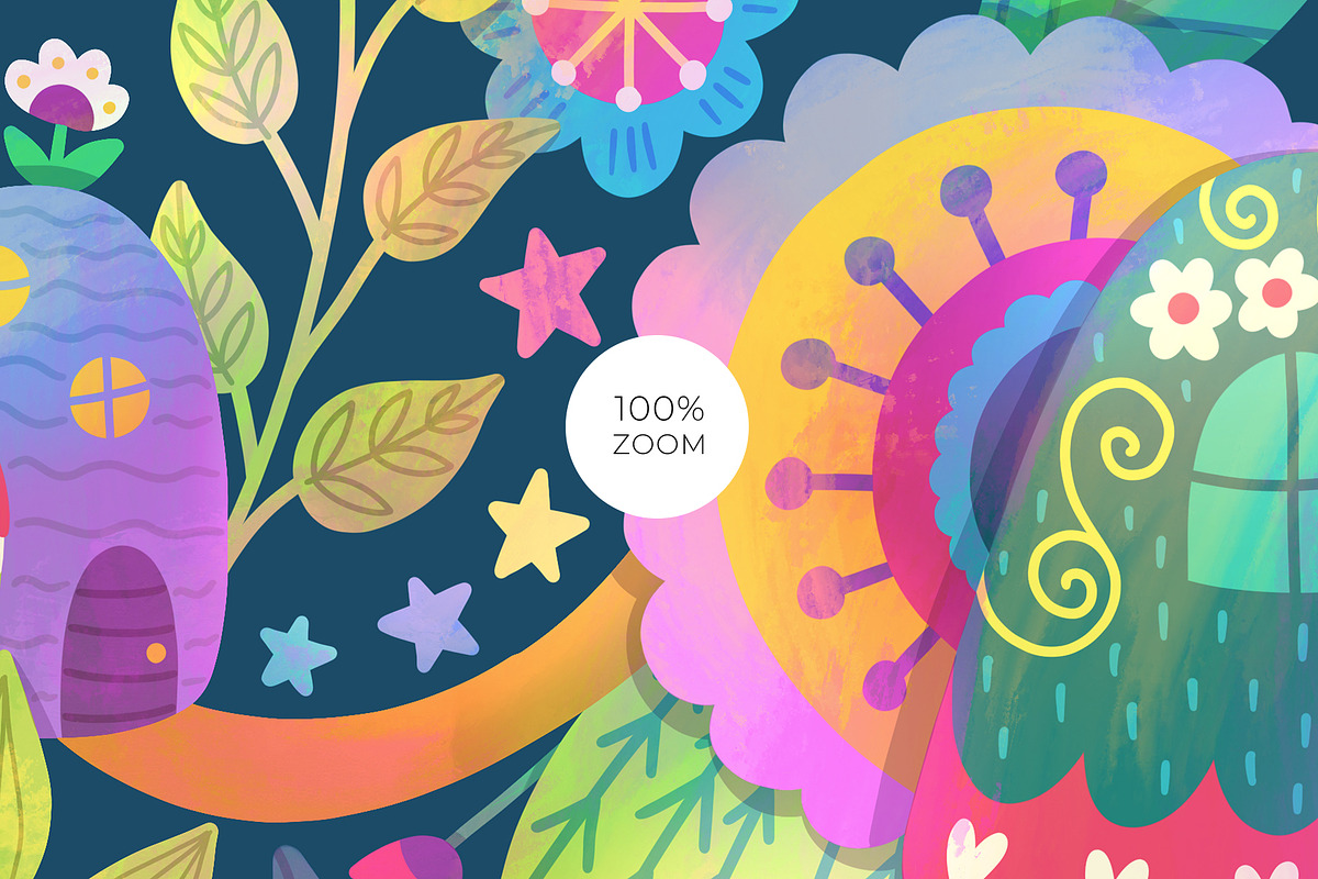 Funny Mushrooms Pattern | Floral, a Pattern Graphic by Velliniki (Photo 6 of 10)