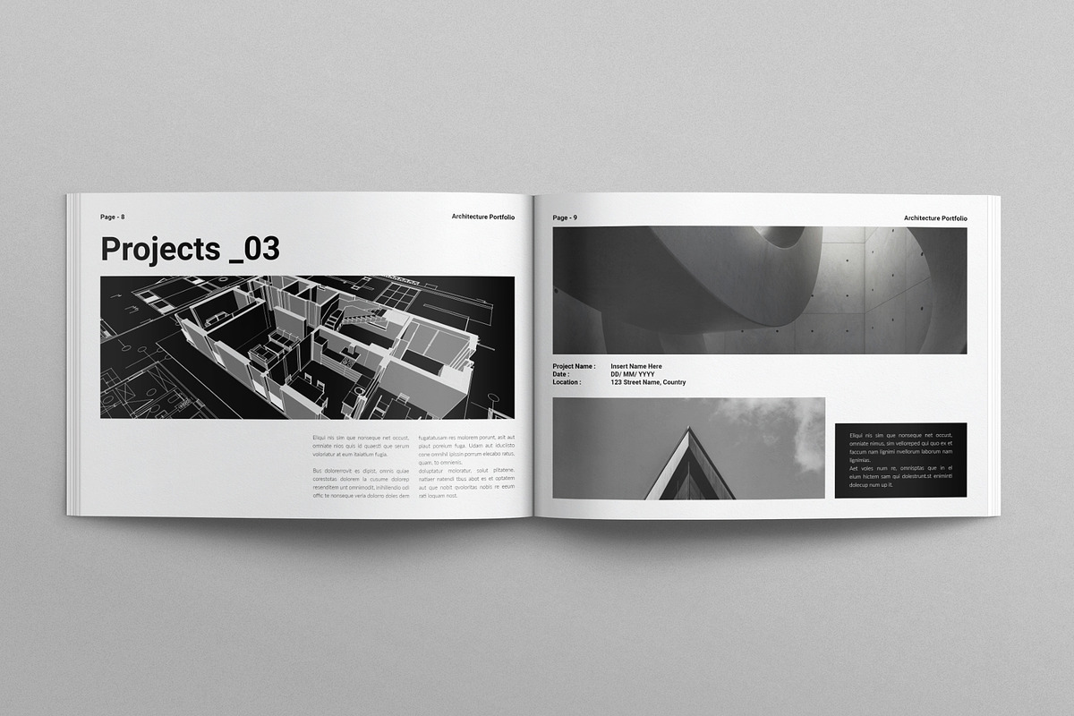 Architecture Portfolio Landscape, a Brochure Template by E-Type (Photo 4 of 8)