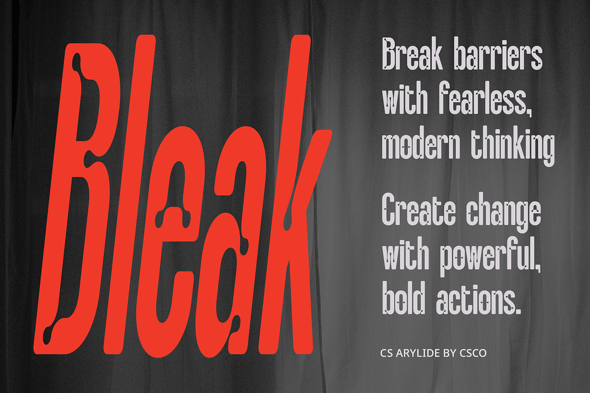 CS Arylide – Inktrap Font, a Sans Serif Font by Craft Supply Co. (Photo 6 of 7)