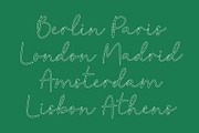 CS Ruska Dashed, a Script Font by Craft Supply Co. (Thumbnail 2 of 8)