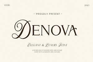 DENOVA // Elegant Luxury Font