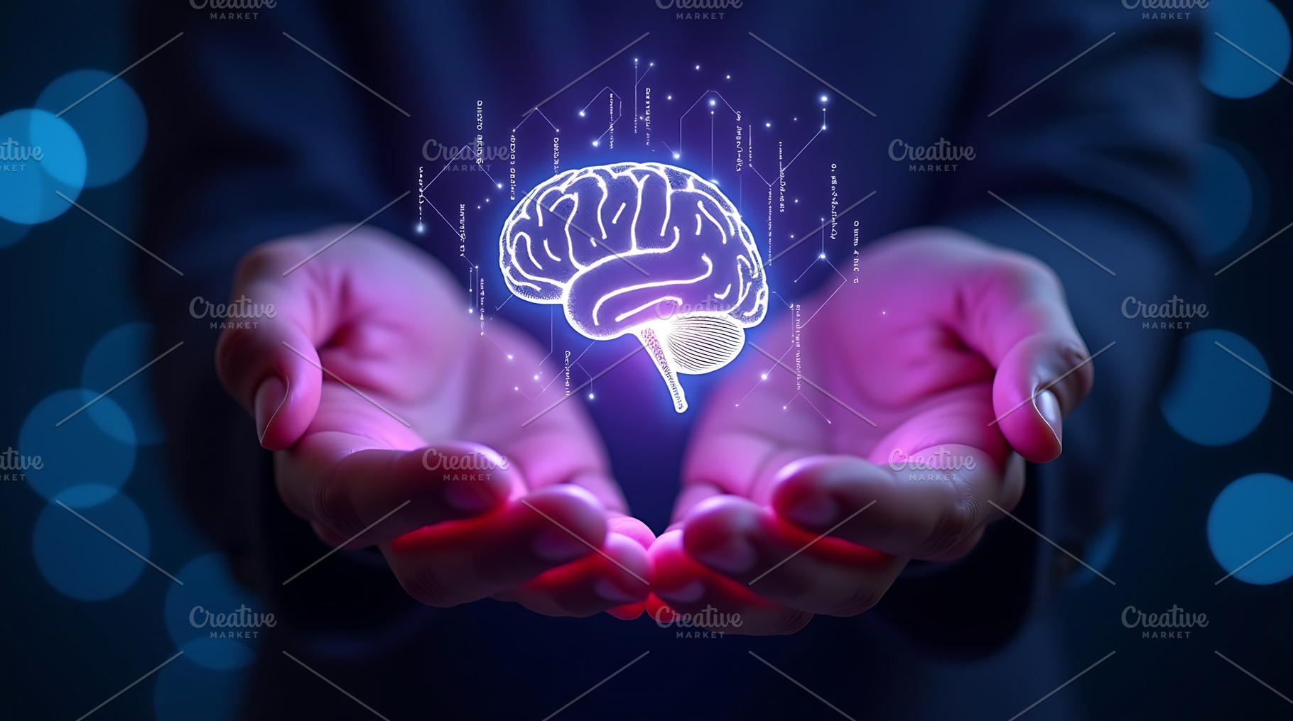 Brain health concept ai artificial, a Technology Photo by Artonix