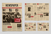 Retro And Classic Newspaper Layout, a Magazine Template by ContestDesign (Thumbnail 1 of 2)