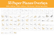 Paper Airplane Overlays, an Object Graphic by DreamyOverlay (Thumbnail 5 of 5)