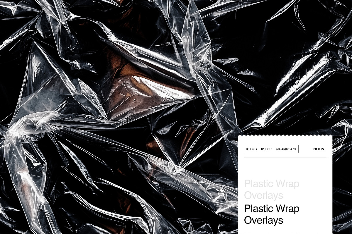Plastic Wrap Overlays - High-Res Tex, an Object Graphic by Oday Noon (Photo 1 of 7)