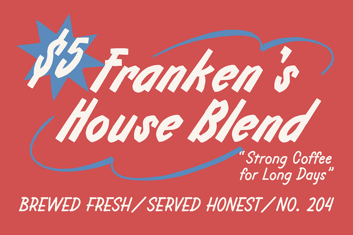 SFC Frizola Duo, a Handwritten Font by Skilline Supply Co. (Photo 3 of 9)