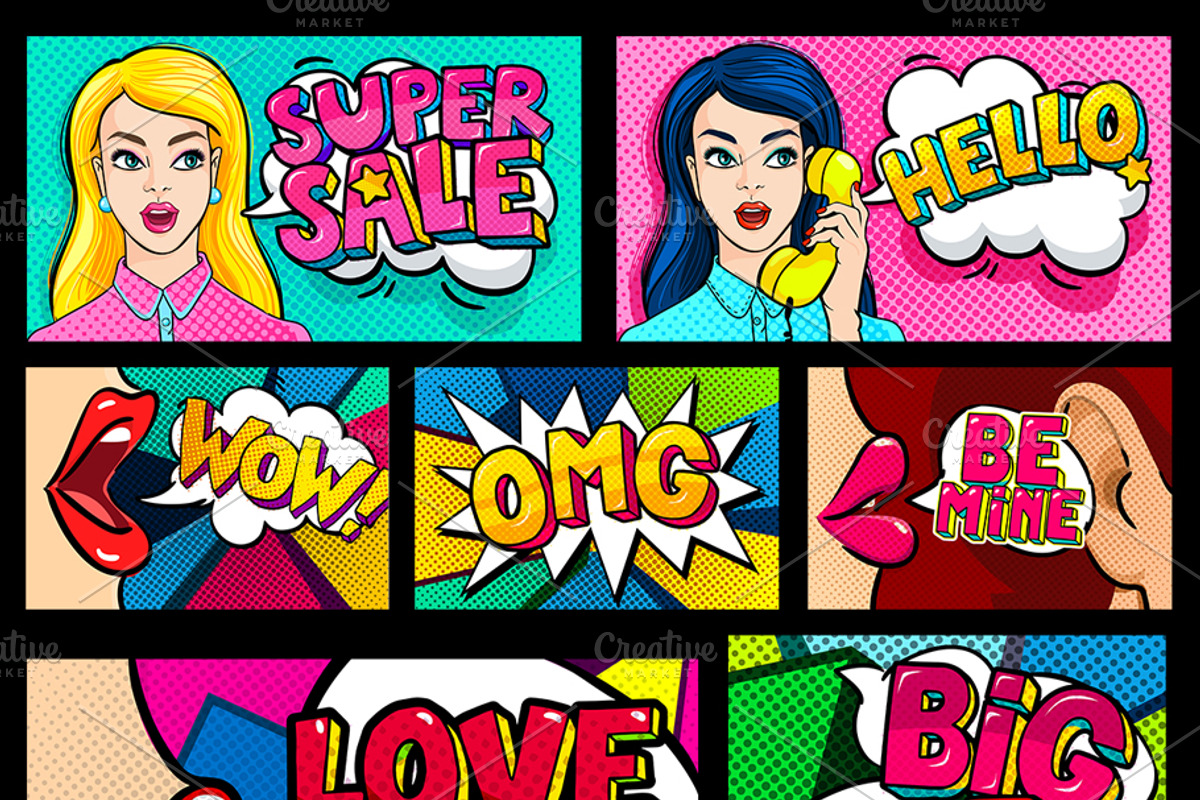 35 images in pop art style, an Education Illustration by VectorStory (Photo 3 of 3)