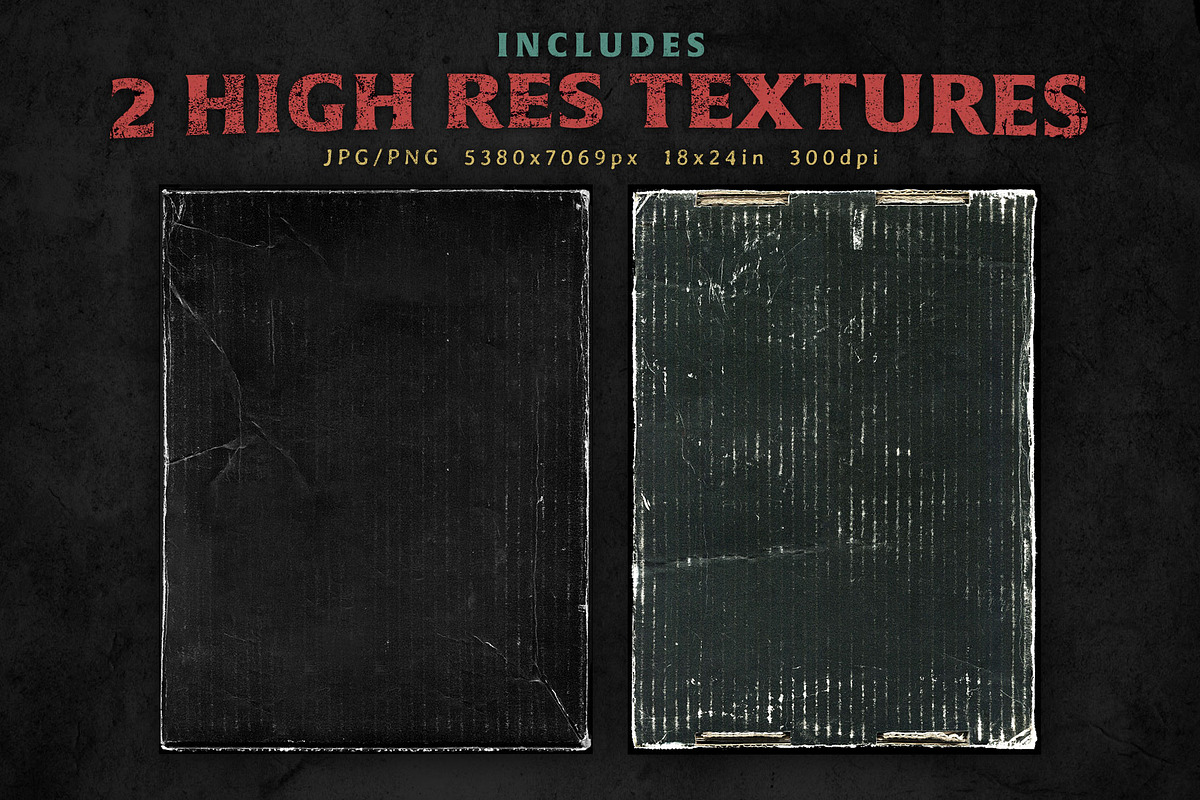 Aged Black Cardboard Textures, a Texture Graphic by Jeff Finley (Photo 6 of 7)