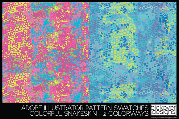 Colorful Snakeskin Swatch