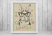 Hand Drawn Vector Bunny, an Animal Illustration by Sweet_print (Thumbnail 2 of 4)