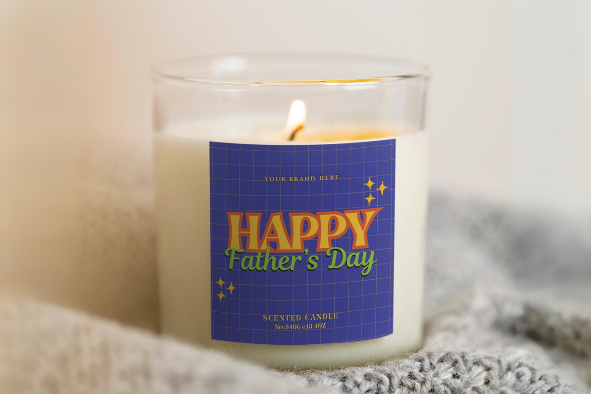 Father's Day Candle Label Template, a Branding & Logo Template by KnowyourLabel (Photo 3 of 5)