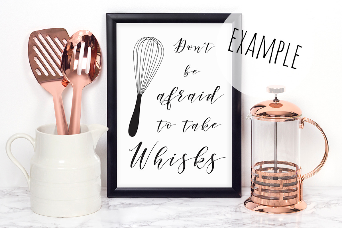 Frame Mockup Kitchen Scene Photo, a Print Template by Pixomize (Photo 2 of 2)