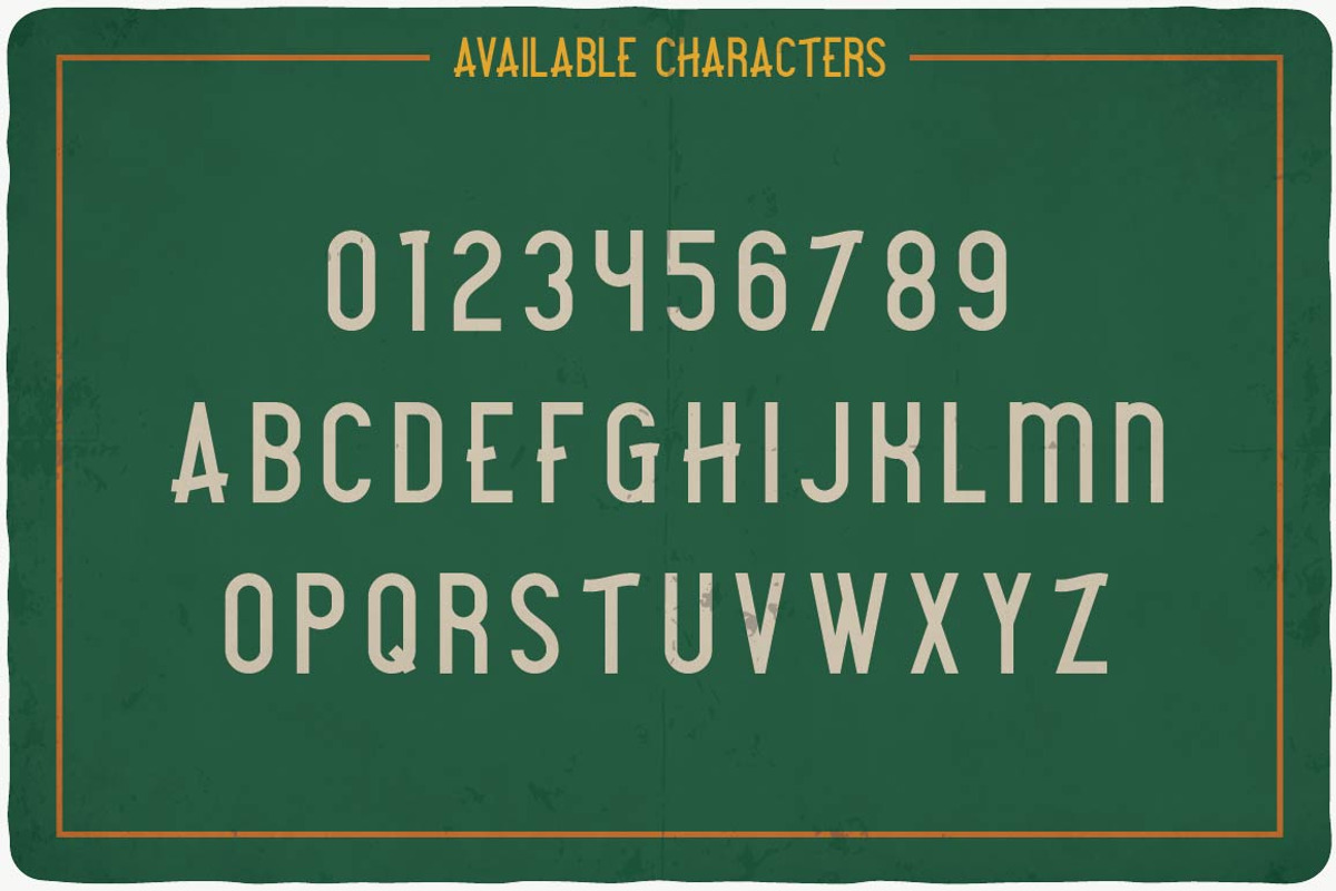 Camping typeface preview 2
