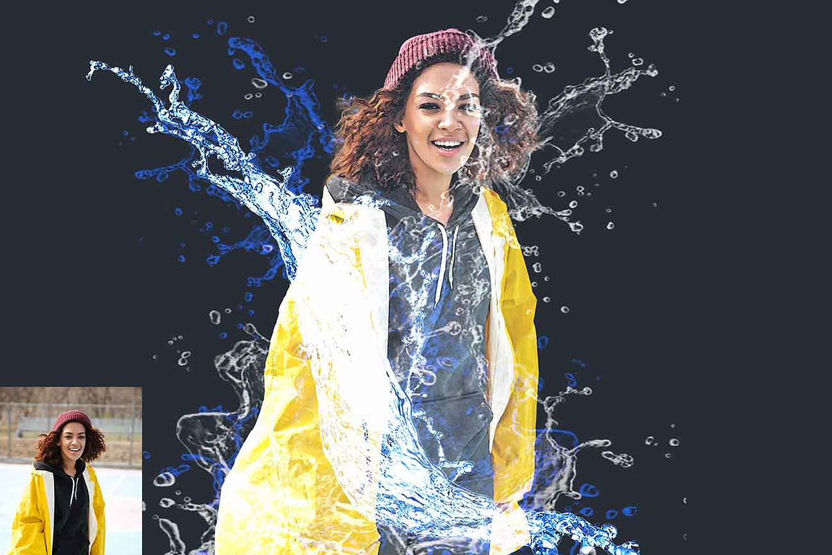 Water Splash Effect Photoshop Action, an Action Add-On by Studio Retouch (Photo 11 of 11)