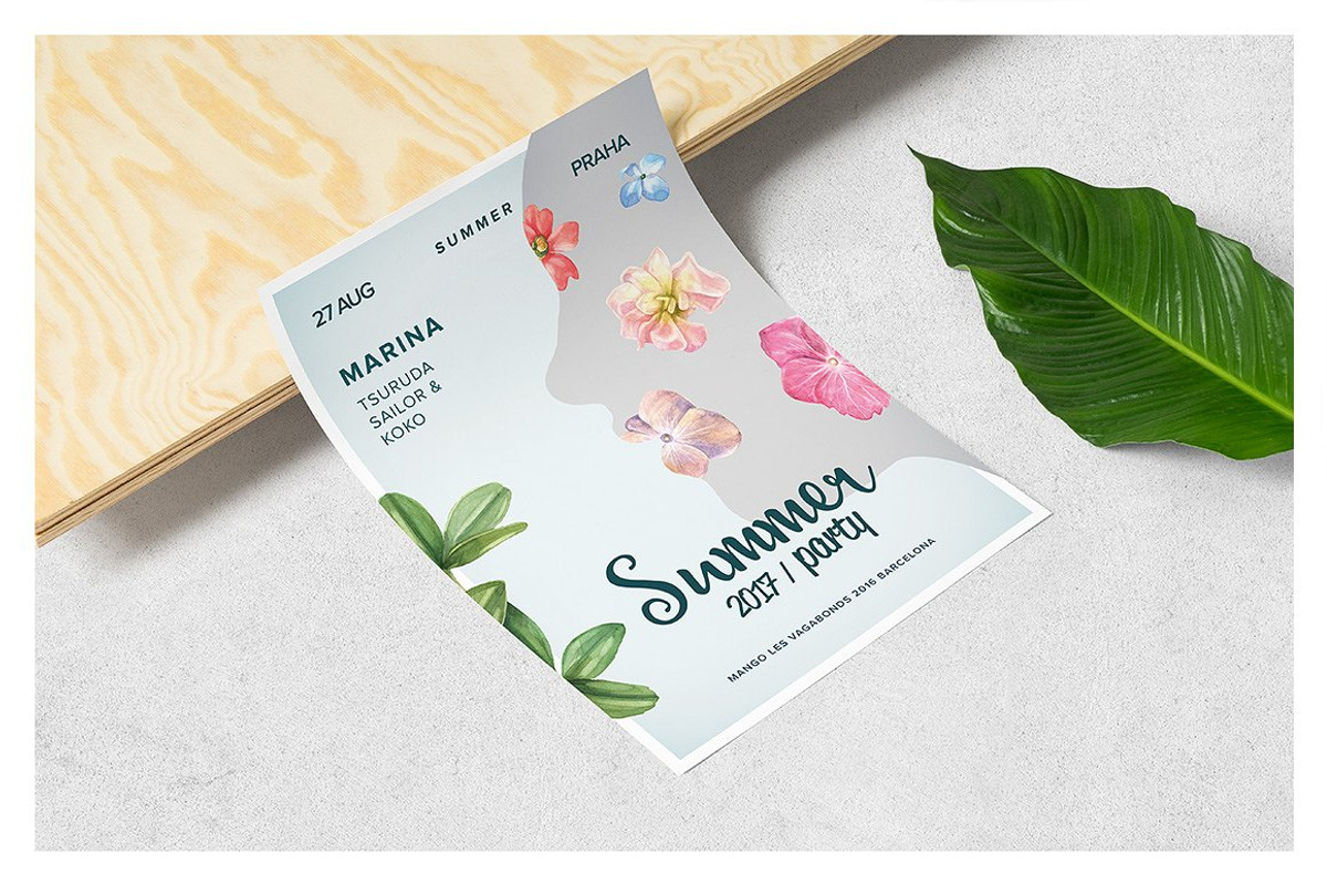 Summer Bloom Watercolor Set, an Animal Illustration by pixelbuddha.net (Photo 6 of 7)