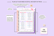 Portrait Purple Digital Planner, a Stationery Template by Tas Creative Studio (Thumbnail 5 of 12)