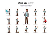 5 Flat Character 70 pose, a Finance Illustration by Foxyard studio (Thumbnail 3 of 6)