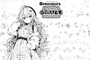 Procreate - Manga Glitter Brushes, a Brush Add-On by DiBrush Studio (Thumbnail 1 of 5)