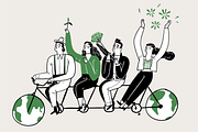 Go Green Illustrations, a Decorative Illustration by Huza Studio (Thumbnail 7 of 7)