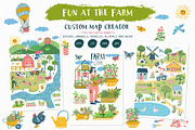 Fun at the Farm - Map Creator, an Object Illustration by Anna Ivanir (Thumbnail 1 of 12)